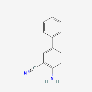 molecular formula C13H10N2 B3144671 4-Amino-[1,1'-biphenyl]-3-carbonitrile CAS No. 55675-86-0