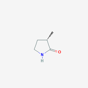 molecular formula C5H9NO B3144678 (S)-3-Methylpyrrolidin-2-one CAS No. 55709-17-6