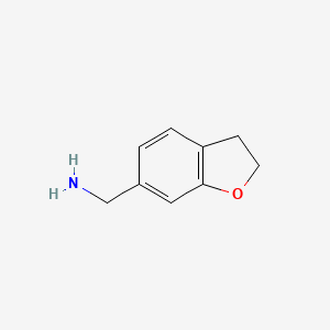 molecular formula C9H11NO B3144693 (2,3-Dihydrobenzofuran-6-yl)methanamine CAS No. 55746-20-8