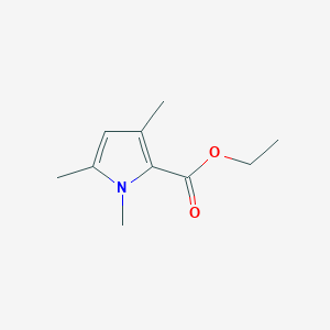 molecular formula C10H15NO2 B3144709 Ethyl 1,3,5-trimethyl-1H-pyrrole-2-carboxylate CAS No. 55770-79-1