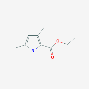 molecular formula C10H15NO2 B3144709 1,3,5-三甲基吡咯-2-羧酸乙酯 CAS No. 55770-79-1