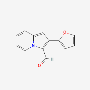 molecular formula C13H9NO2 B3144737 2-(Furan-2-yl)indolizine-3-carbaldehyde CAS No. 558470-74-9