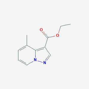 molecular formula C11H12N2O2 B3144743 4-甲基吡唑并[1,5-a]吡啶-3-甲酸乙酯 CAS No. 55899-17-7