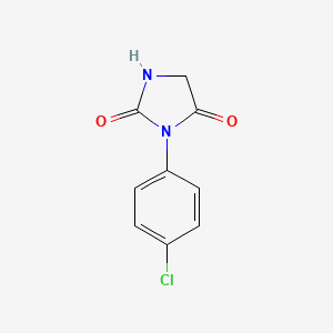 molecular formula C9H7ClN2O2 B3144766 3-(4-Chlorophenyl)imidazolidine-2,4-dione CAS No. 56012-06-7