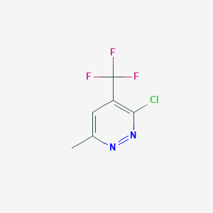 molecular formula C6H4ClF3N2 B3144767 3-Chloro-6-methyl-4-(trifluoromethyl)pyridazine CAS No. 560132-52-7