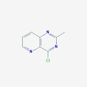 molecular formula C8H6ClN3 B3144809 4-Chloro-2-methylpyrido[3,2-d]pyrimidine CAS No. 56128-29-1