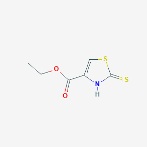 molecular formula C6H7NO2S2 B3144863 Ethyl 2-thioxo-2,3-dihydrothiazole-4-carboxylate CAS No. 56232-75-8