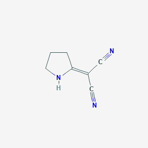 molecular formula C7H7N3 B3144883 2-(pyrrolidin-2-ylidene)malononitrile CAS No. 5626-75-5