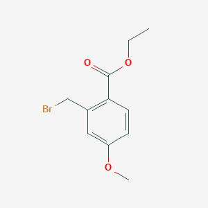 molecular formula C11H13BrO3 B3144953 Ethyl 2-(bromomethyl)-4-methoxybenzoate CAS No. 56427-63-5