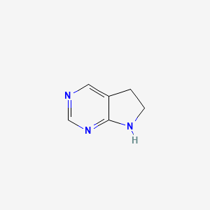 molecular formula C6H7N3 B3144980 6,7-Dihydro-5H-pyrrolo[2,3-D]pyrimidine CAS No. 5654-98-8