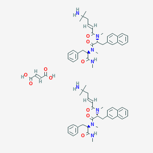 molecular formula C68H84N8O10 B031450 Tabimorelin hemifumarate 