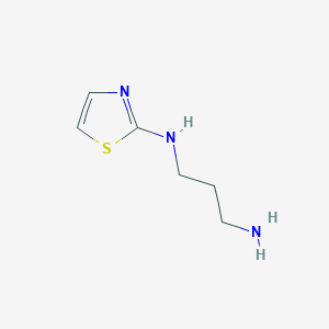 molecular formula C6H11N3S B3145066 N1-(1,3-thiazol-2-yl)propane-1,3-diamine CAS No. 5664-47-1