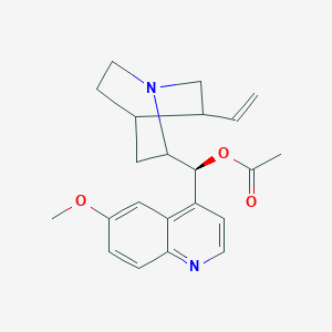 [(S)-(5-ethenyl-1-azabicyclo[2.2.2]octan-2-yl)-(6-methoxyquinolin-4-yl)methyl] acetate