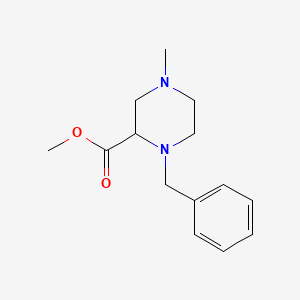 molecular formula C14H20N2O2 B3145174 Methyl 1-benzyl-4-methylpiperazine-2-carboxylate CAS No. 56903-88-9