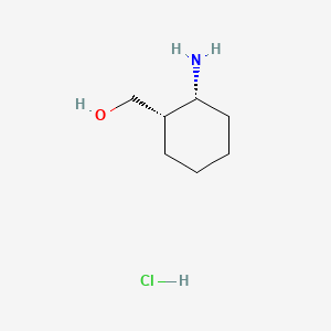 molecular formula C7H16ClNO B3145192 cis-2-Hydroxymethyl-1-cyclohexylamine hydrochloride CAS No. 5691-37-2