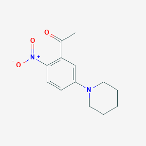 1-(2-Nitro-5-piperidinophenyl)-1-ethanone