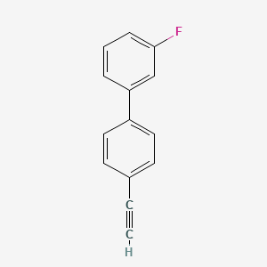 molecular formula C14H9F B3145215 4'-Ethynyl-3-fluoro-biphenyl CAS No. 56917-33-0
