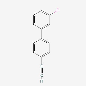 molecular formula C14H9F B3145215 1-Ethynyl-4-(3-fluorophenyl)benzene CAS No. 56917-33-0
