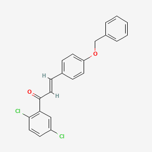 (2E)-3-[4-(Benzyloxy)phenyl]-1-(2,5-dichlorophenyl)prop-2-en-1-one