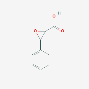 molecular formula C9H8O3 B3145235 3-Phenyloxirane-2-carboxylic acid CAS No. 5694-02-0