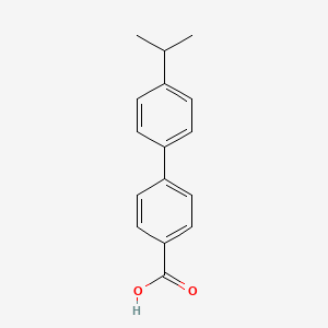 molecular formula C16H16O2 B3145376 4'-Isopropyl-[1,1'-biphenyl]-4-carboxylic acid CAS No. 5728-35-8