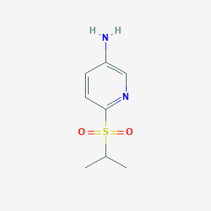 molecular formula C8H12N2O2S B3145424 6-(Isopropylsulfonyl)pyridin-3-amine CAS No. 573676-17-2