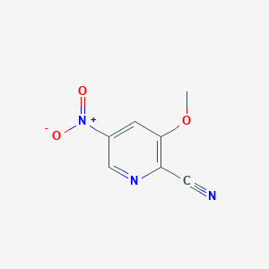 molecular formula C7H5N3O3 B3145429 3-Methoxy-5-nitropicolinonitrile CAS No. 573762-33-1