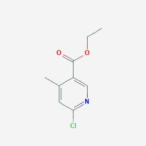 molecular formula C9H10ClNO2 B3145511 Ethyl 6-chloro-4-methylnicotinate CAS No. 57591-95-4
