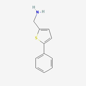molecular formula C11H11NS B3145781 (5-Phenylthiophen-2-yl)methanamine 