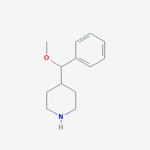 molecular formula C13H19NO B3145853 4-[Methoxy(phenyl)methyl]piperidine CAS No. 583054-03-9