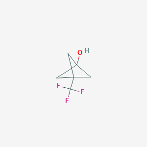molecular formula C6H7F3O B3145921 3-(Trifluoromethyl)bicyclo[1.1.1]pentan-1-OL CAS No. 585532-19-0
