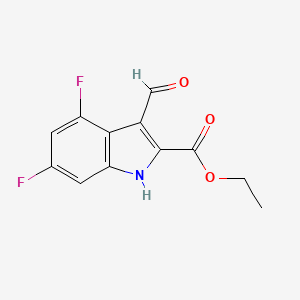 Ethyl 4,6-difluoro-3-formyl-1H-indole-2-carboxylate