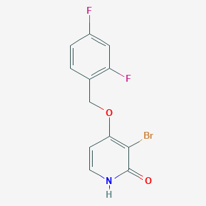 3-bromo-4-(2,4-difluorobenzyloxy)-1H-pyridin-2-one
