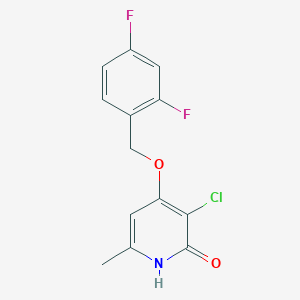 3-Chloro-4-(2,4-difluorobenzyloxy)-6-methyl-1H-pyridin-2-one