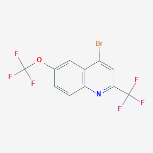 4-Bromo-6-(trifluoromethoxy)-2-(trifluoromethyl)quinoline