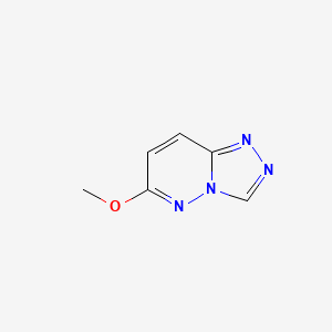 molecular formula C6H6N4O B3146051 6-METHOXY-[1,2,4]TRIAZOLO[4,3-B]PYRIDAZINE CAS No. 58826-42-9