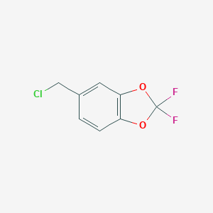 molecular formula C8H5ClF2O2 B031461 5-(Chloromethyl)-2,2-difluorobenzo[d][1,3]dioxole CAS No. 476473-97-9