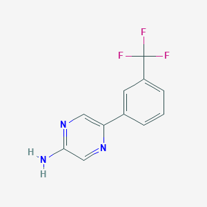 5-[3-(Trifluoromethyl)phenyl]pyrazin-2-amine
