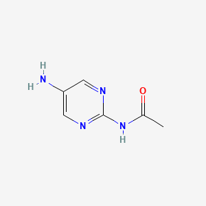molecular formula C6H8N4O B3146349 N-(5-aminopyrimidin-2-yl)acetamide CAS No. 59690-85-6