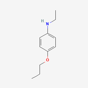 molecular formula C11H17NO B3146361 N-Ethyl-N-(4-propoxyphenyl)amine CAS No. 59731-93-0