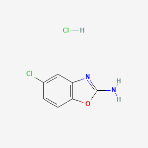 molecular formula C7H6Cl2N2O B3146392 5-Chlorobenzo[d]oxazol-2-amine hydrochloride CAS No. 5978-37-0