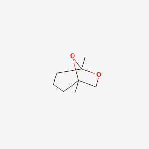 molecular formula C8H14O2 B3146642 1,5-Dimethyl-6,8-dioxabicyclo[3.2.1]octane CAS No. 60478-96-8