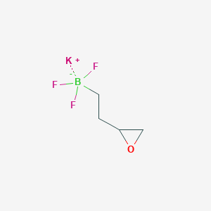 molecular formula C4H7BF3KO B3146785 Potassium 2-(oxiran-2-YL)ethyltrifluoroborate CAS No. 608140-72-3