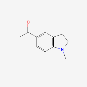 molecular formula C11H13NO B3146791 1-(1-Methyl-2,3-dihydro-1H-indol-5-yl)-ethanone CAS No. 60821-63-8