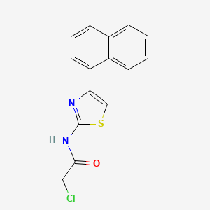molecular formula C15H11ClN2OS B3146991 2-Chloro-N-[4-(1-naphthyl)-1,3-thiazol-2-yl]acetamide CAS No. 6125-34-4