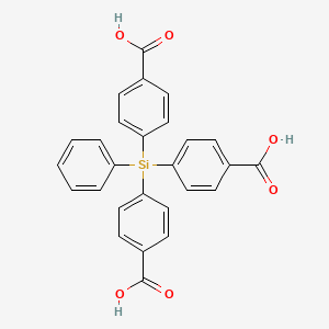 molecular formula C27H20O6Si B3147060 4,4',4''-(Phenylsilanetriyl)tribenzoic acid CAS No. 61414-17-3