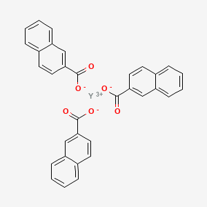 molecular formula C33H21O6Y B3147229 Yttrium tri(2-naphthoate) CAS No. 61790-20-3