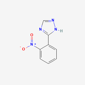 molecular formula C8H6N4O2 B3147409 5-(2-nitrophenyl)-1H-1,2,4-triazole CAS No. 6219-54-1