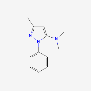 molecular formula C12H15N3 B3147435 N,N,3-Trimethyl-1-phenyl-1H-pyrazol-5-amine CAS No. 62235-99-8