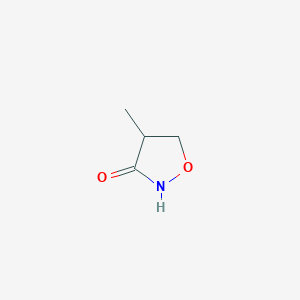 molecular formula C4H7NO2 B3147445 4-Methylisoxazolidin-3-one CAS No. 62242-99-3